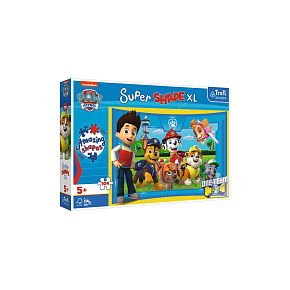 Puzzle 104 XL Super Shape Přátelé štěňat Tlapková patrola/Paw patrol 60x40cm v krabici 40x27x6cm