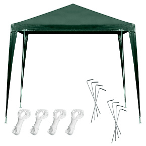 Zahradní pavilon stan párty prodejní altán zelený 2,5 x 2,5m