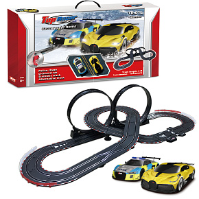 Lebula závodní autodráha mega set závodní autíčka smyčka licence audi bugatti 6m měřítko 1:43