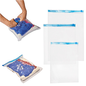 Vakuové rolovací sáčky na oblečení 9 kusů 3 velikosti 35x50cm, 40x50cm, 50x70cm Vakuové rolovací sáčky na oblečení 9 kusů 3 velikosti 35x50cm, 40x50cm, 50x70cm