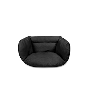 Polštář LUARO na závěsnou houpačku čapí hnízdo měkký černý