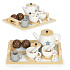 Wooden tea set, jug, cups, 17 elements ECOTOYS