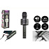 Mikrofon Karaoke Bluetooth černý na baterie s USB kabelem v krabici 10x28x8,5cm