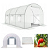 Greenhouse garden tunnel, 3x2x2 m, multi-season, metal frame, white foil, 2 entrances