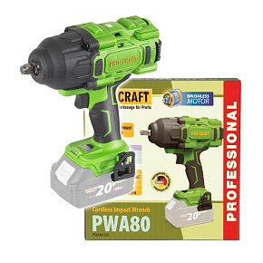 Aku rázový utahovák Procraft PWA80 (bez baterie a nabíječky)