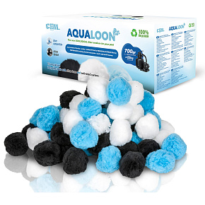 Lebula filtrační kuličky Aqualoon Trio pro pískovou pumpu do bazénu balení 700g nahrazuje 25kg písku Lebula filtrační kuličky Aqualoon Trio pro pískovou pumpu do bazénu balení 700g nahrazuje 25kg písku