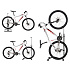 Bicycle stand 3in1 black service bike holder