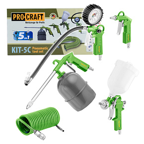 Sada příslušenství ke kompresoru Procraft KIT-5C Sada příslušenství ke kompresoru Procraft KIT-5C