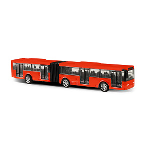 Kovový kloubový autobus červený Bratislava/ČB 18 cm Kovový kloubový autobus červený Bratislava/ČB 18 cm