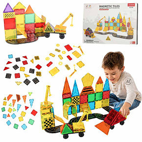 Magnetické konstrukční 3D kostky, stavba 90 dílků