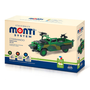 Stavebnice Monti System MS 29 Commando Land Rover 1:35 v krabici 22x15x6cm