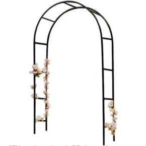 Zahradní pergola LUARO oblouk držák na růže květiny břečťan popínavé rostliny kovová 240 x 140 cm Zahradní pergola LUARO oblouk držák na růže květiny břečťan popínavé rostliny kovová 240 x 140 cm