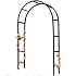 Zahradní pergola LUARO oblouk držák na růže květiny břečťan popínavé rostliny kovová 240 x 140 cm