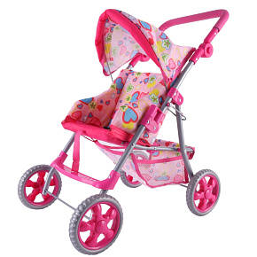 WOOPIE ROYAL Kočárek pro panenky Srdce Barevné