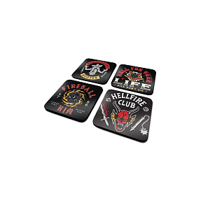 Sada podtácků Stranger Things 4 v krabičce 10,5x10,5cm Sada podtácků Stranger Things 4 v krabičce 10,5x10,5cm
