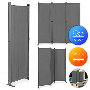 Folding 3-Panel Garden and Room Divider 167x164 cm Grey MultiGarden Folding 3-Panel Garden and Room Divider 167x164 cm Grey MultiGarden