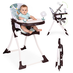 Folding High Chair for Feeding with Toys ECOTOYS