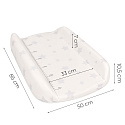 Přebalovací podložka pevná profilovaná nástavba 85x50 cm na postýlku komodu hvězdičky ECOTOYS