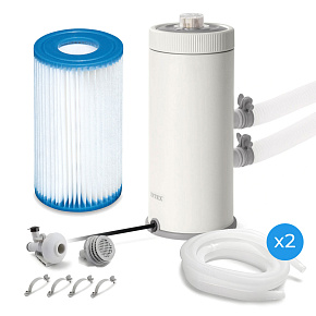 Swimming pool filter pump 2006L/h filter + installation accessories INTEX 26604