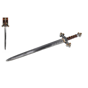 Meč rytířský plast 72cm na kartě Meč rytířský plast 72cm na kartě