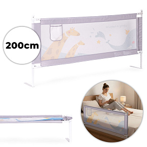 Bed Safety Rail 200 cm Protection Guard for Children ECOTOYS