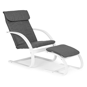Finnish Rocking Chair with Footrest Lounger for Living Room ModernHome