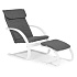 Finnish Rocking Chair with Footrest Lounger for Living Room ModernHome
