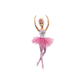 Mattel Barbie® Svítící magická baletka s růžovou sukní, HLC25 Mattel Barbie® Svítící magická baletka s růžovou sukní, HLC25