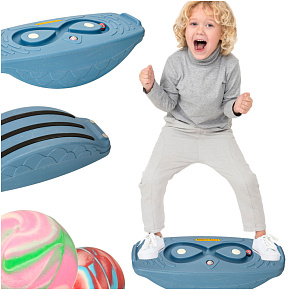 Deska na balancování houpací rovnováha s labyrintem houpačka balanční pro děti modrá Deska na balancování houpací rovnováha s labyrintem houpačka balanční pro děti modrá
