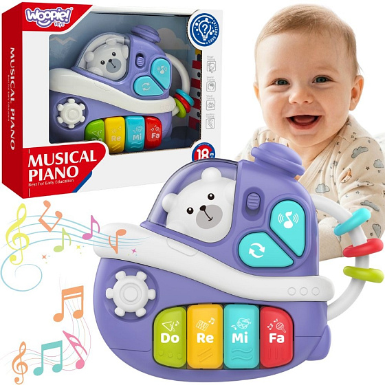 WOOPIE BABY Interaktivní Hudební Klavír Loď