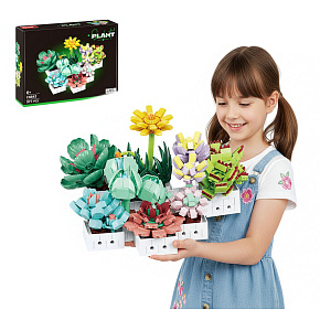 Lebula stavebnice sada 977 ks. prvků květiny