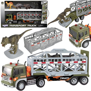 WOOPIE Nákladní auto Přepravník dinosaurů Auto se zvukem a světlem