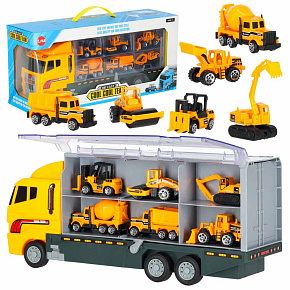 Transportér nákladní auto TIR odpalovací zařízení + kovová auta stavební stroje Transportér nákladní auto TIR odpalovací zařízení + kovová auta stavební stroje