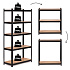 Metal Storage Shelf 180x90x40 cm for Garage or Basement, 5 Shelves, 875 kg Capacity ModernHome