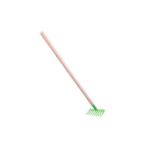 Hrábě zelené s násadou kov/dřevo 80cm nářadí Hrábě zelené s násadou kov/dřevo 80cm nářadí