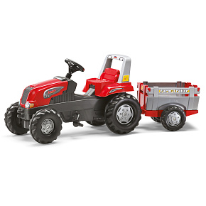 Rolly Toys RollyJunior RT - Šlapací traktor s přívěsem Junior 3-8 let do 50 kg Rolly Toys RollyJunior RT - Šlapací traktor s přívěsem Junior 3-8 let do 50 kg
