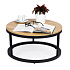 Modern industrial loft coffee table, 60 cm ModernHome