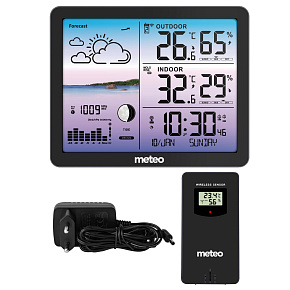 METEO SP107 weather station, black METEO SP107 weather station, black