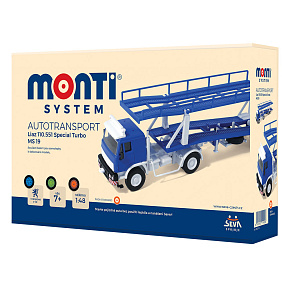 Stavebnice Monti System MS 19 Autotransport Liaz 1:48 v krabici 31,5x16,5x7,5cm