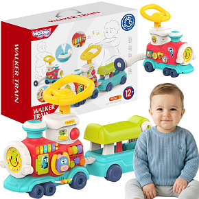 WOOPIE BABY Lokomotiva Odrážedlo Chodítko 2v1 Interaktivní Vlak WOOPIE BABY Lokomotiva Odrážedlo Chodítko 2v1 Interaktivní Vlak