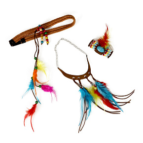 Indiánská sada 3 ks pro dospělé