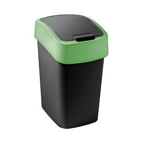 Odpadkový koš FLIP BIN 9l černý/zelený Odpadkový koš FLIP BIN 9l černý/zelený