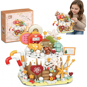 Lebula stavebnice sada 380 ks prvků vánoční dort vánoce