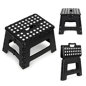 Folding stool, 1-step plastic stool, 22 cm