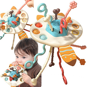 WOOPIE BABY Zabawka Sensoryczna Montessori Gryzak Grzechotka Wielofunkcyjny Lis WOOPIE BABY Zabawka Sensoryczna Montessori Gryzak Grzechotka Wielofunkcyjny Lis