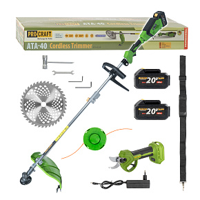 Aku křovinořez a aku nůžky SATA-40/ES30Libb