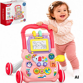 WOOPIE BABY Interaktivní chodítko s hudbou a kreslicí tabulkou WOOPIE BABY Interaktivní chodítko s hudbou a kreslicí tabulkou
