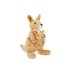 Klokan s mládětem plyš 16cm 0m+