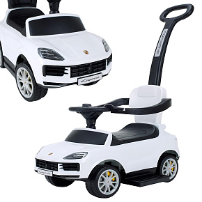 Lebula jezdítko tlačítko chodítko porsche cayenne 3v1 hudba autíčko auto bílý