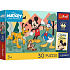 Puzzle Premium Plus Kids - Mickey a přátelé Disney  27x20cm + plakát 30 dílků v krabičce 21x14x4cm 